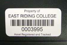 CUSTOM MADE ANODISED ALUMINIUM ASSET LABELS